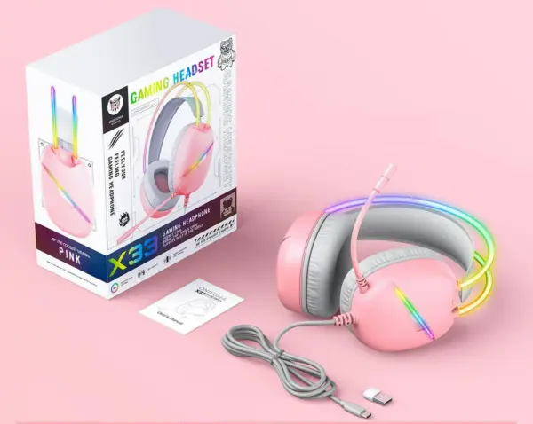 سماعة رأس رياضية سلكية للألعاب من أونيكوما X33