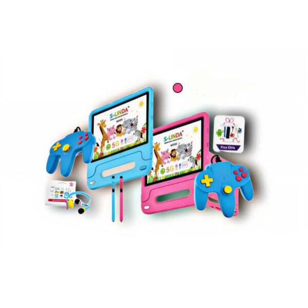 تابلت الأطفال التعليمي S-LINDA M108 (وردي)
