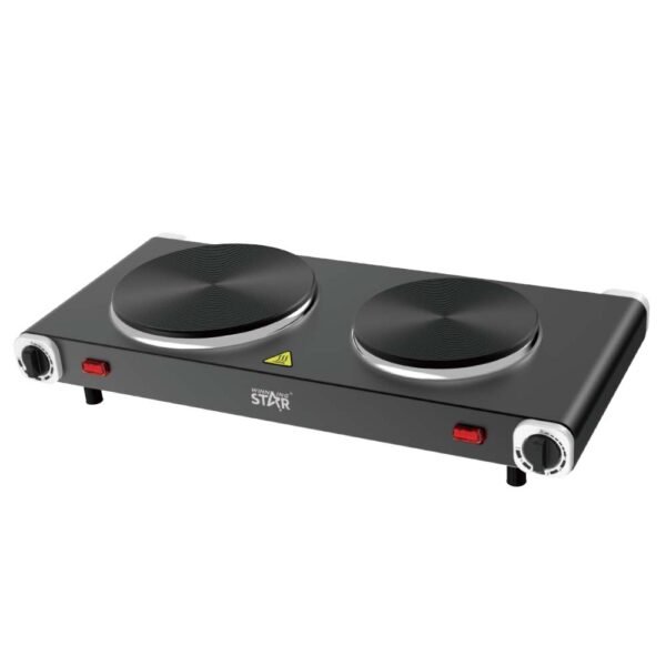 صفيحة تسخين مزدوجة الشعلات بقوة 1000 وات + 1500 وات