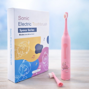 240ac955-ef8c-46ff-b4d1-8e7b76975f22 فرشاة أسنان كهربائية سونيك للأطفال وردي