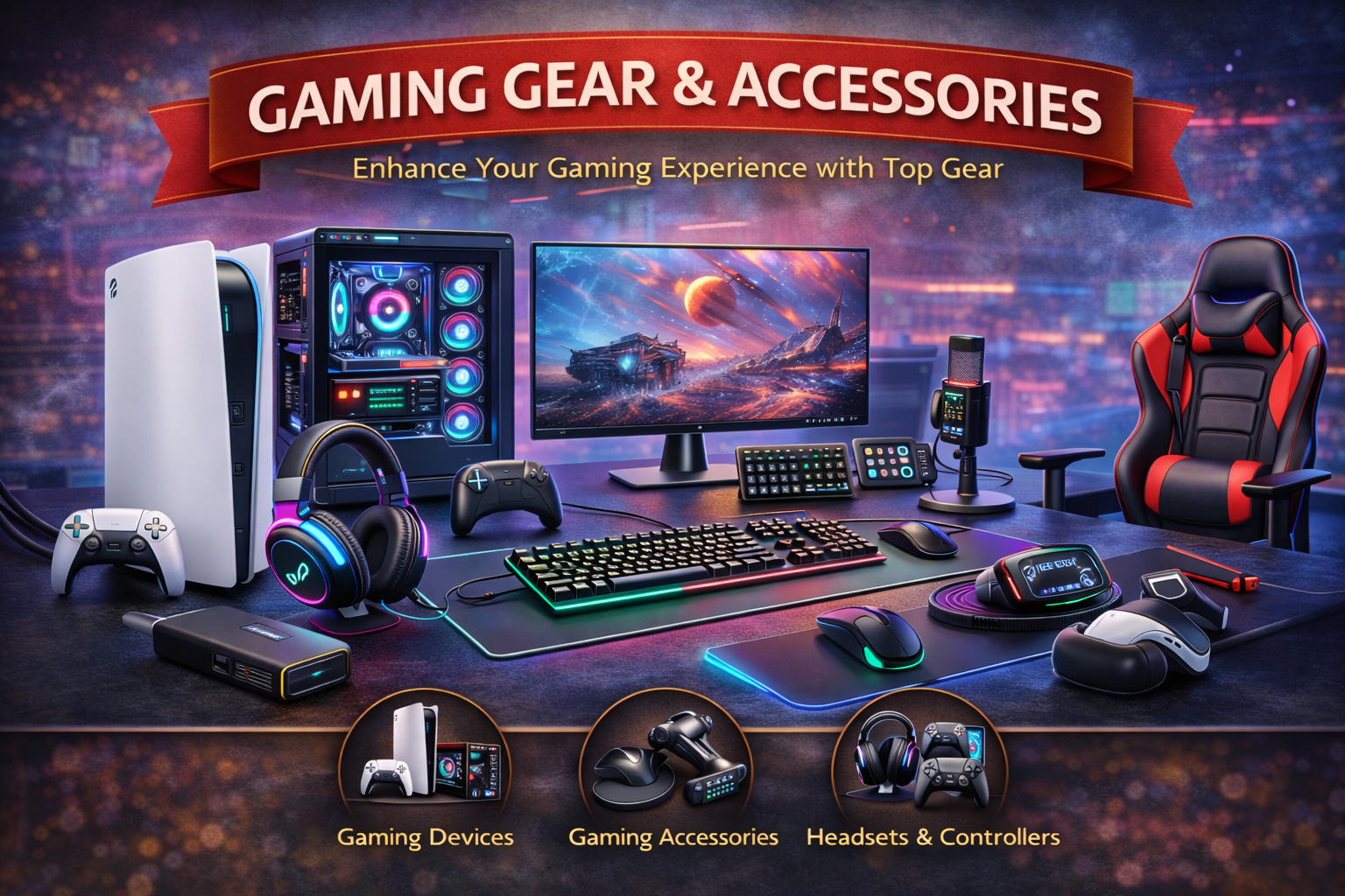 أونيكوما  سماعة الألعاب السلكية إكس 26 آر جى بى