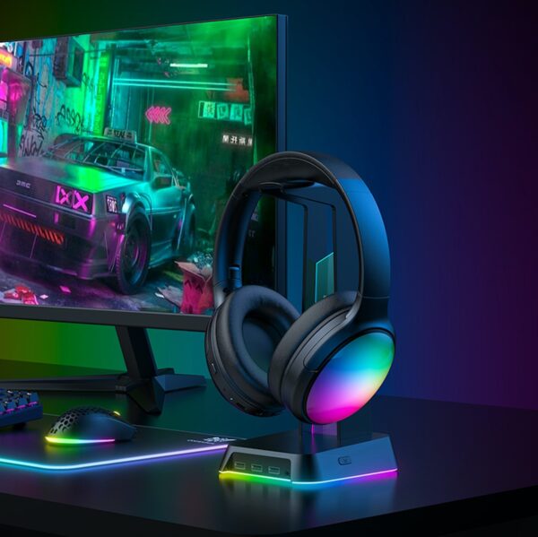 أونيكوما سماعات رأس بى 3 اللاسلكية بتقنية البلوتوث مع ميكروفون آيه ان سى رينبو