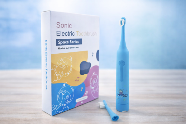 4ad92e3f-0ab4-487d-bc61-e09eae64e6ac فرشاة أسنان كهربائية سونيك للأطفال ازرق