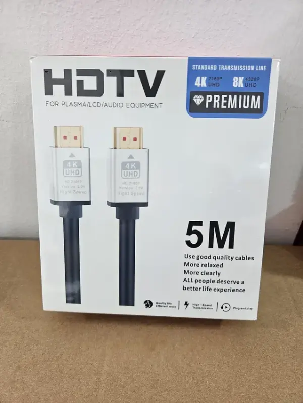 4e24b679efd942bb9f3166ed4638892247948547502 كابل HDTV بطول 5 أمتار