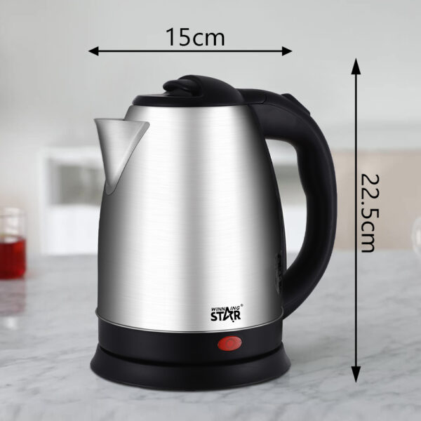 6 غلاية كهربائية من الفولاذ المقاوم للصدأ 1500 واط 1.8 لتر