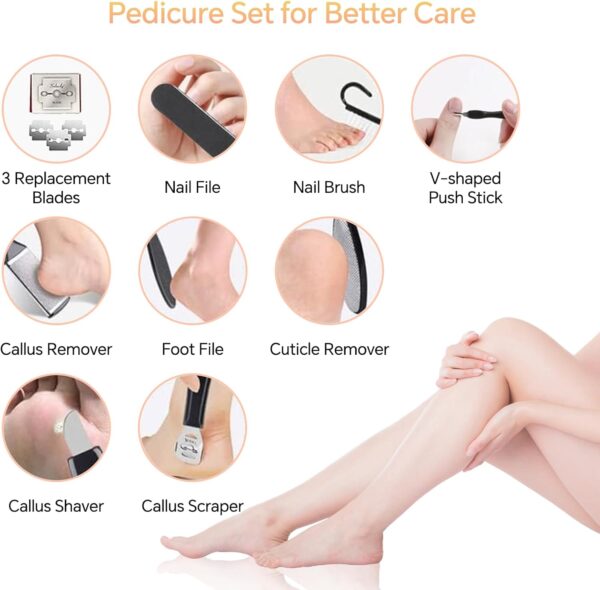 جهاز إزالة مسامير القدمين الكهربائي