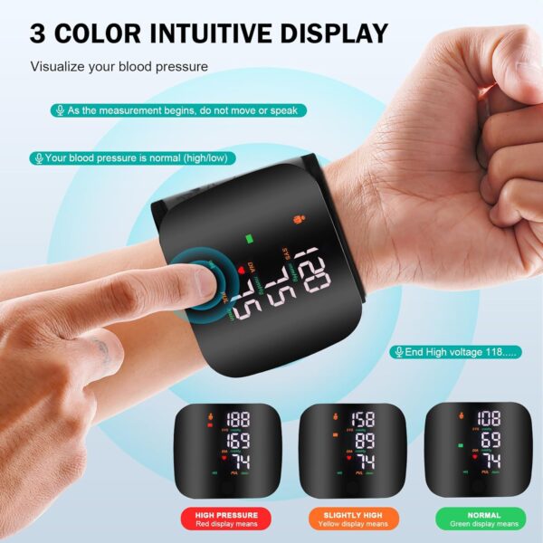 جهاز قياس ضغط الدم الأوتوماتيكي للمعصم