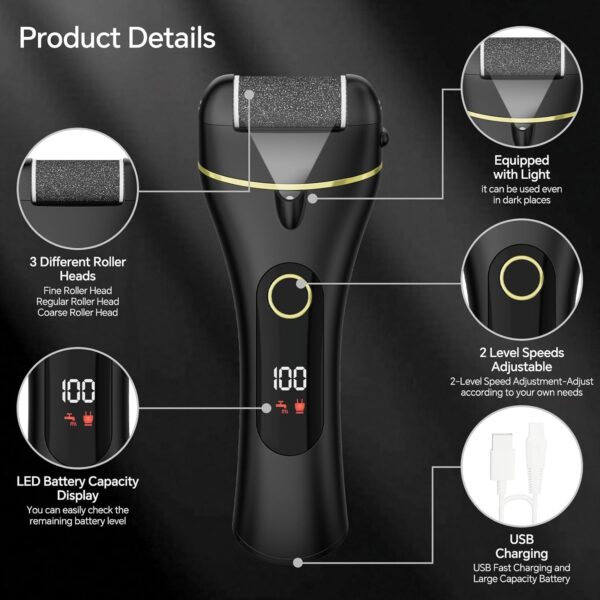 جهاز إزالة مسامير القدمين الكهربائي