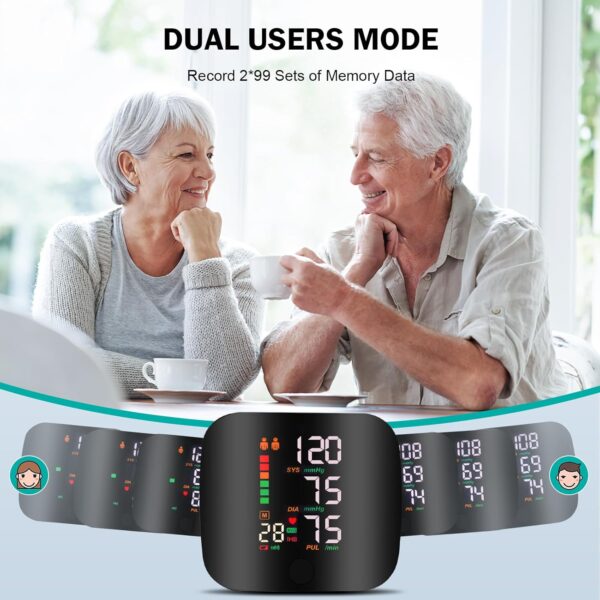 جهاز قياس ضغط الدم الأوتوماتيكي للمعصم