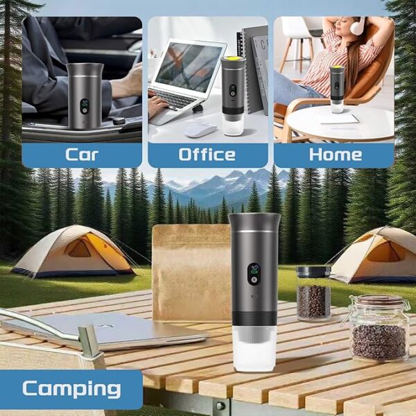 ماكينة إسبريسو 3 في 1 رمادي