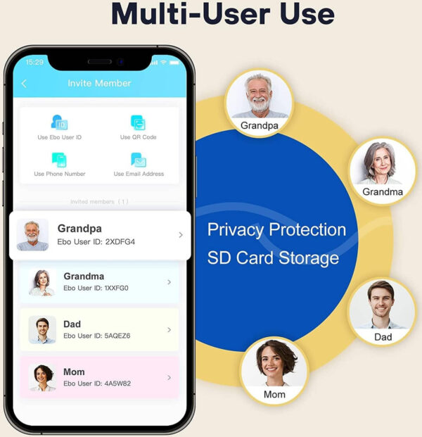 روبوت كاميرا المنزل Enabot EBO SE FamilyBot