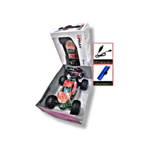 سيارة سباق الطرق – سيارة دفع رباعي RC (حمراء)