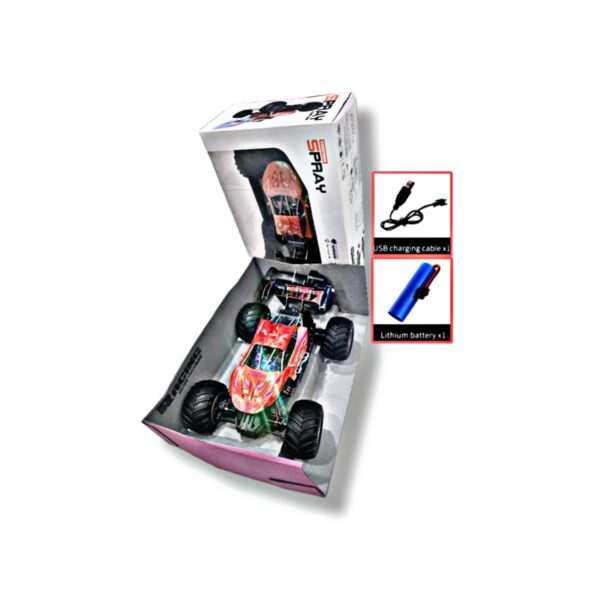 سيارة سباق الطرق – سيارة دفع رباعي RC (حمراء)