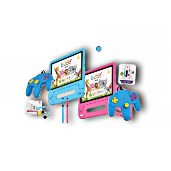 تابلت أطفال تعليمي S-LINDA M108 (ازرق)