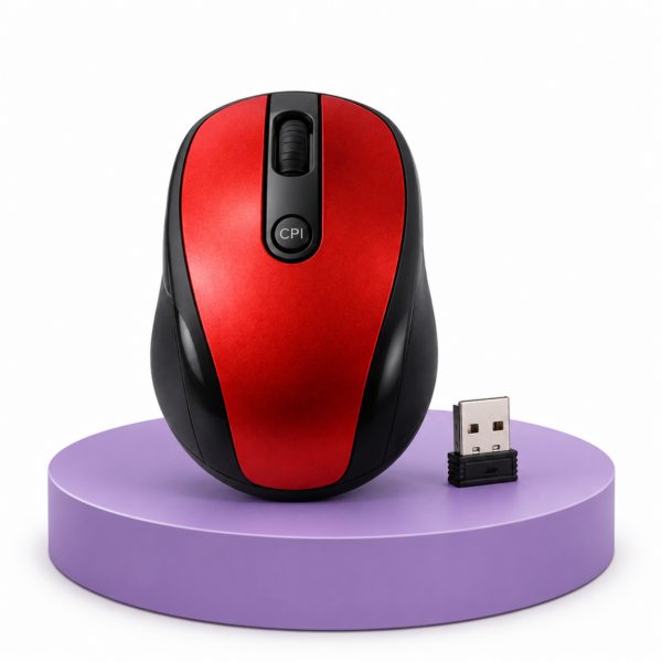 JET 3100 Wireless Mouse 2.4GHz Red