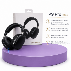 سماعة بلوتوث P9 Pro Max سوداء