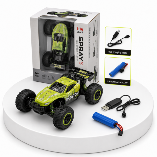 Road Racing Car – 4WD RC Car Green