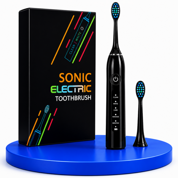 FDA Sonic Electric Toothbrush Black