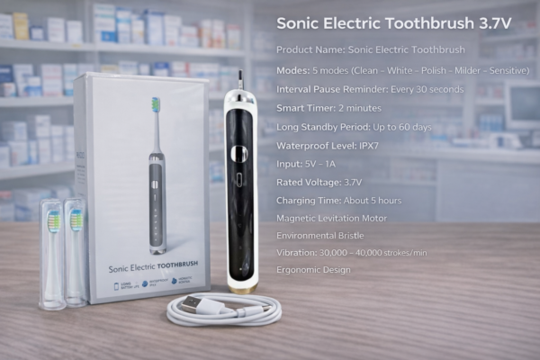 Picsart_26-02-03_18-58-14-138 سونيك فرشاة أسنان كهربائية 3.7 فولت (أبيض)