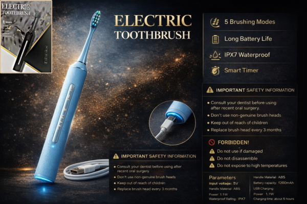 Picsart_26-02-07_16-29-48-827 فرشاة أسنان كهربائية بخمسة أوضاع زرقاء