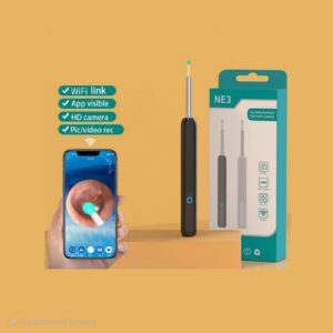 واي فاي أداة تنظيف الأذن البصرية إن إي 3 برو أسود