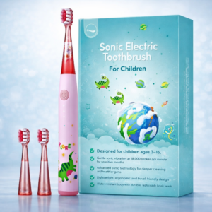 bcc15af8-bb7b-4003-b76b-82dffb8d13b4 فرشاة أسنان كهربائية سونيك للأطفال (وردي)