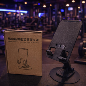 حامل مكتبي متعدد الوظائف باللون الأسود