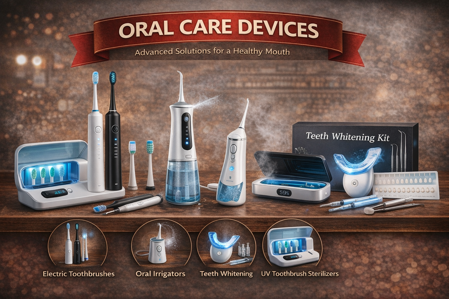 جهاز تنظيف الأسنان بالماء 300 مل SPARKLYNK – موديل SL-5101 – أبيض