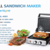 250bb235-3b8c-4347-b1b7-b99ca643045c صانعة ساندويتشات الشواء SPARKLYNK – موديل SL-4001 بقوه 2200 واط