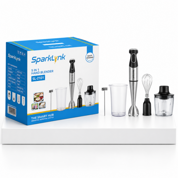 خلاط يدوي 5 في 1 SPARKLYNK - موديل SL-4001 بقوه 1400 واط