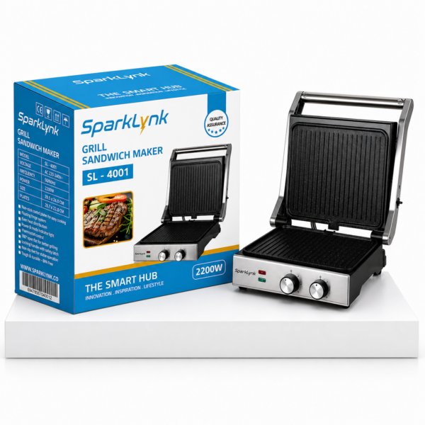 صانعة ساندويتشات الشواء SPARKLYNK – موديل SL-4001 بقوه 2200 واط