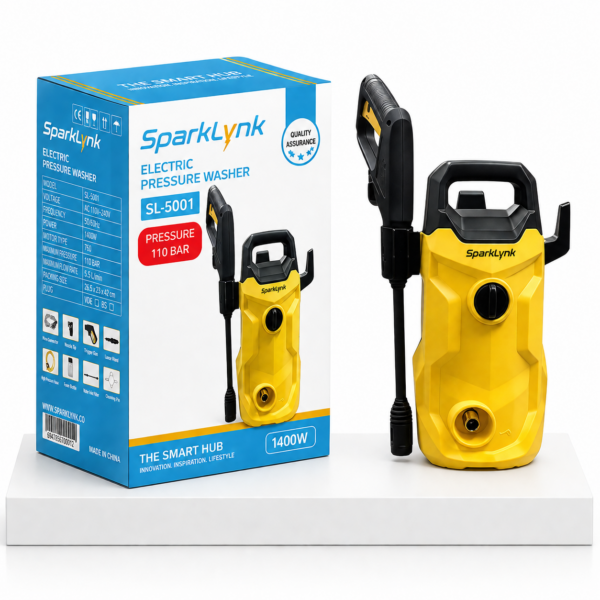 غسالة ضغط كهربائية 110 بار SPARKLYNK – موديل SL-5001 بقوه 1400 واط
