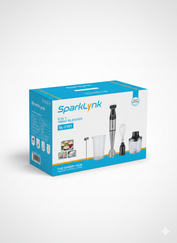 خلاط يدوي 5 في 1 SPARKLYNK - موديل SL-4001 بقوه 1400 واط