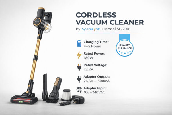 مكنسة كهربائية لاسلكية SPARKLYNK - موديل SL-7001