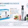 خلاط يدوي 5 في 1 SPARKLYNK - موديل SL-4001 بقوه 1400 واط