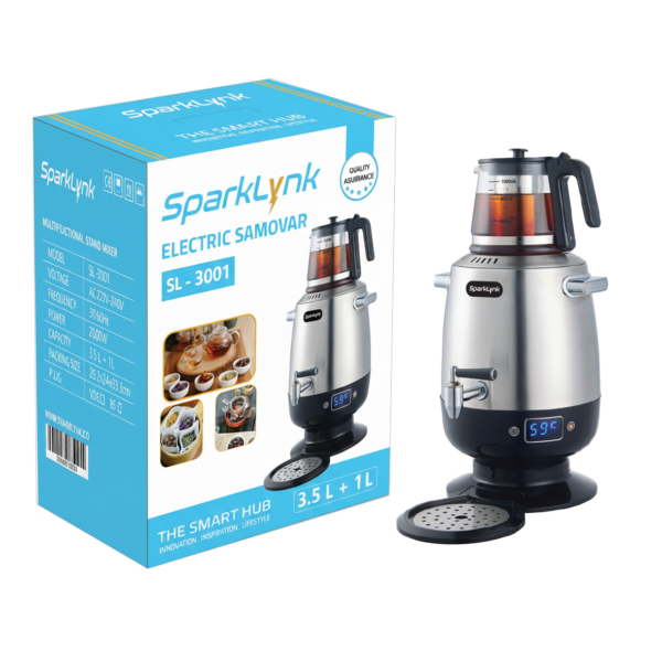 asasx سخان كهربائي 3.5 لتر + 1 لتر SPARKLYNK – موديل SL-3001 بقوه 2000 واط