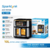 مقلاة هوائية بشاشة تعمل باللمس سعة 10 لتر SPARKLYNK – موديل SL-1201 بقوه 1400 واط
