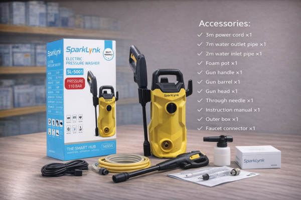 file_00000000eda4724688ff943fe3d8a9f4 غسالة ضغط كهربائية 110 بار SPARKLYNK – موديل SL-5001 بقوه 1400 واط