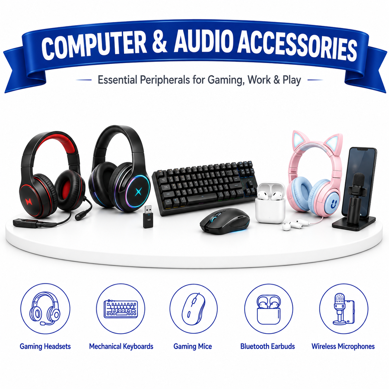 AR-EN MK-290 Wireless Keyboard & Mouse